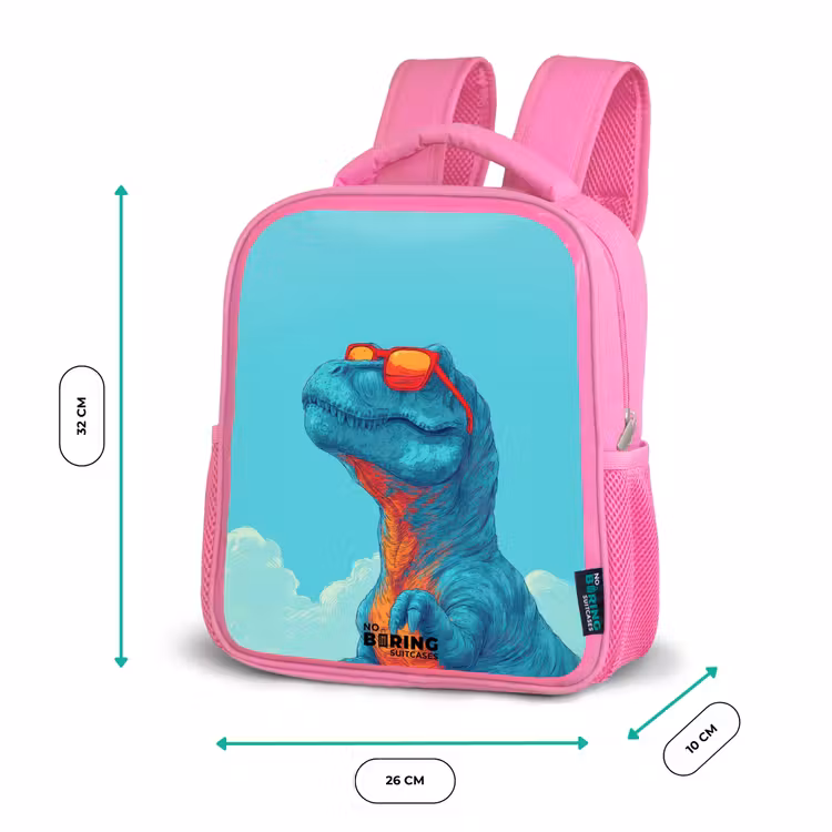 Dino - Zonnebril - Blauw Kinderrugzak - Roze middel -productfoto_formaten