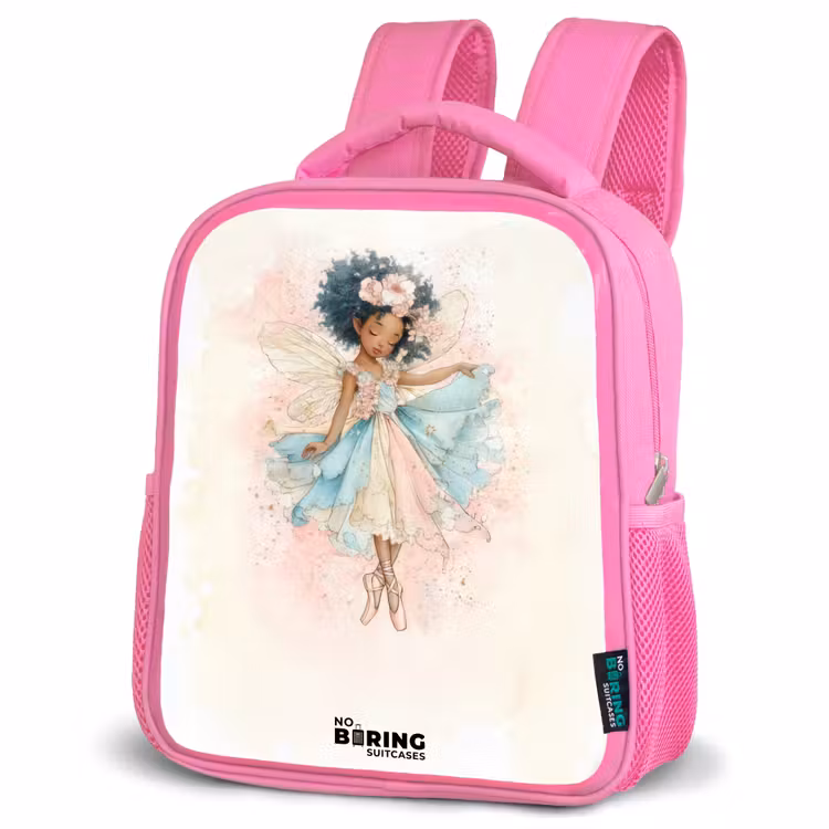 Elf - Ballet - Kleurrijk Kinderrugzak - Roze middel -schuin