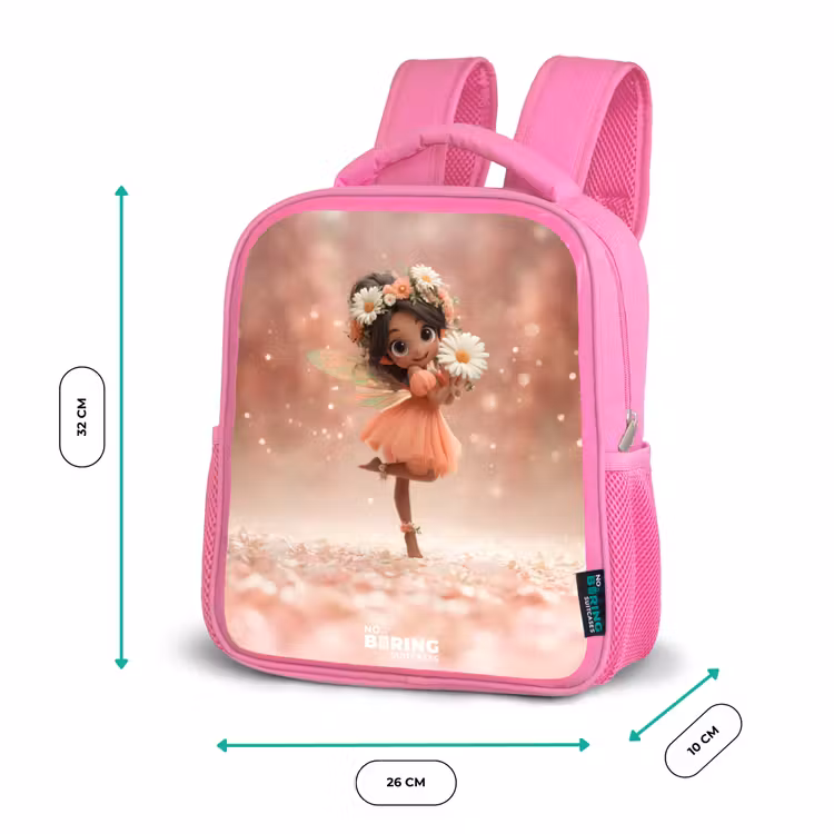 Fee met madeliefjes Kinderrugzak - Roze middel -productfoto_formaten