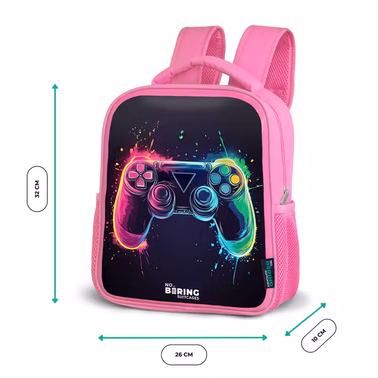 Game - Controller - Kleurrijk Kinderrugzak - Roze middel -productfoto_formaten