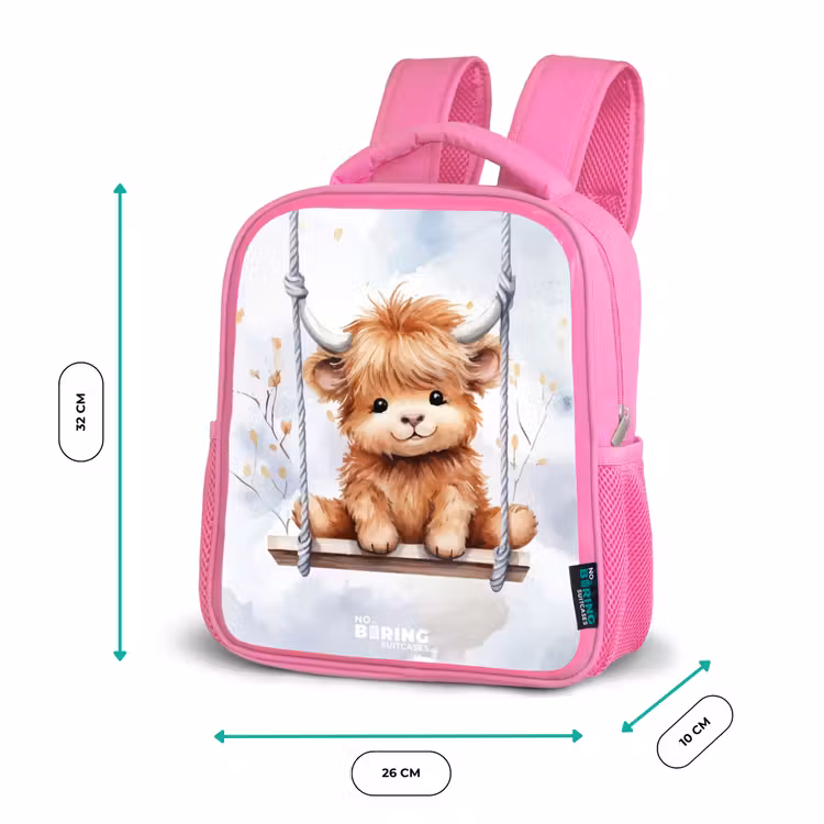 Hennie hooglander Kinderrugzak - Roze middel -productfoto_formaten