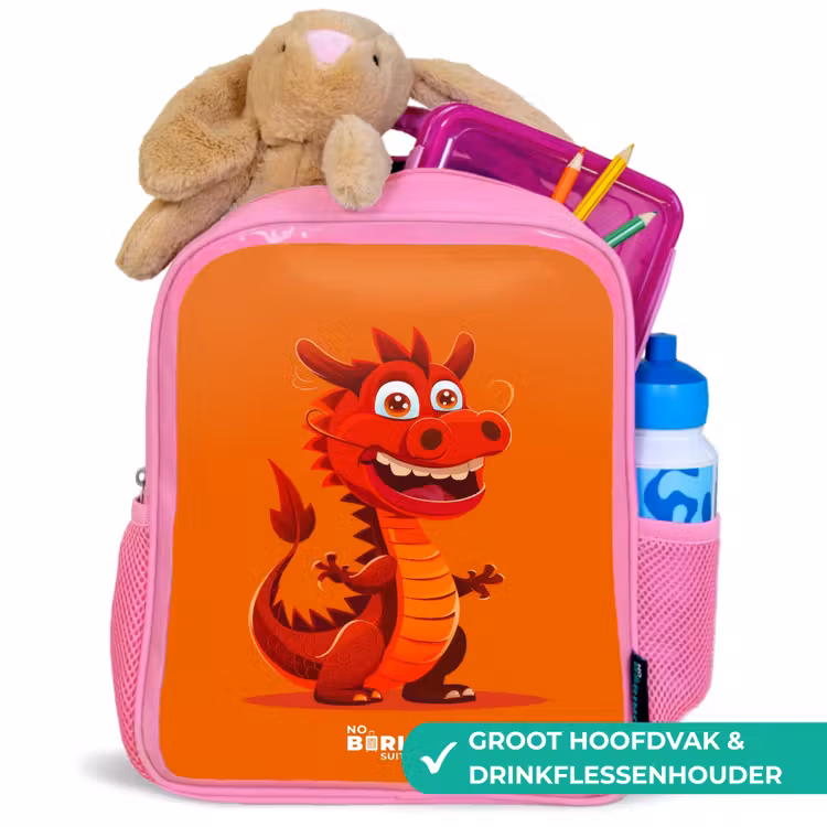 Horacio hotshot Kinderrugzak - Roze middel -inhoud_NL