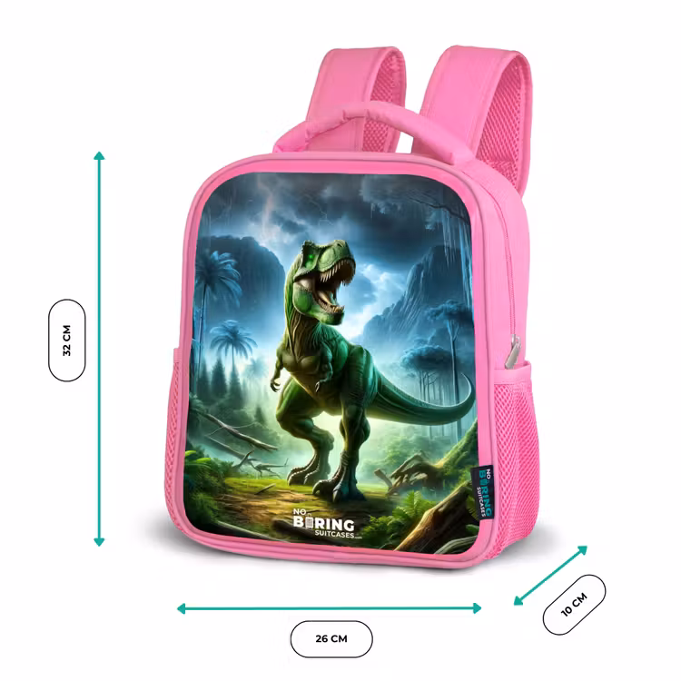 Junglosaurus Kinderrugzak - Roze middel -productfoto_formaten