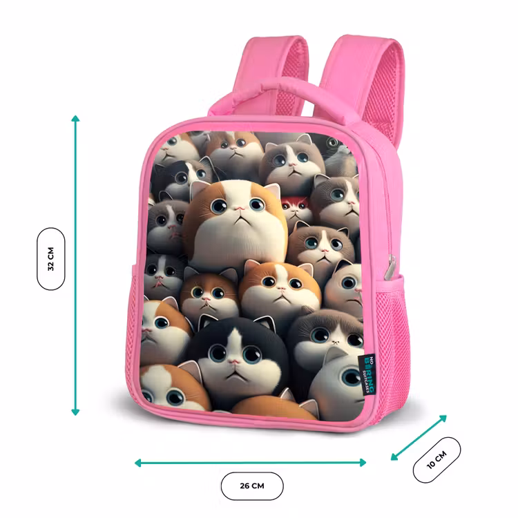 Lapjes Katjes Kinderrugzak - Roze middel -productfoto_formaten