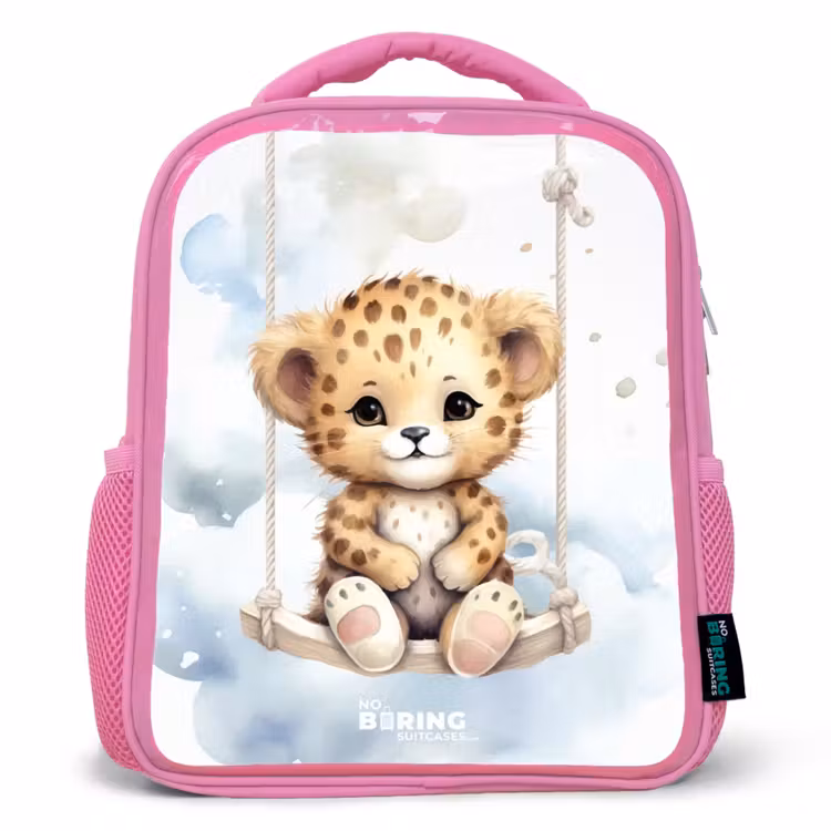 Perry panter Kinderrugzak - Roze middel -3d