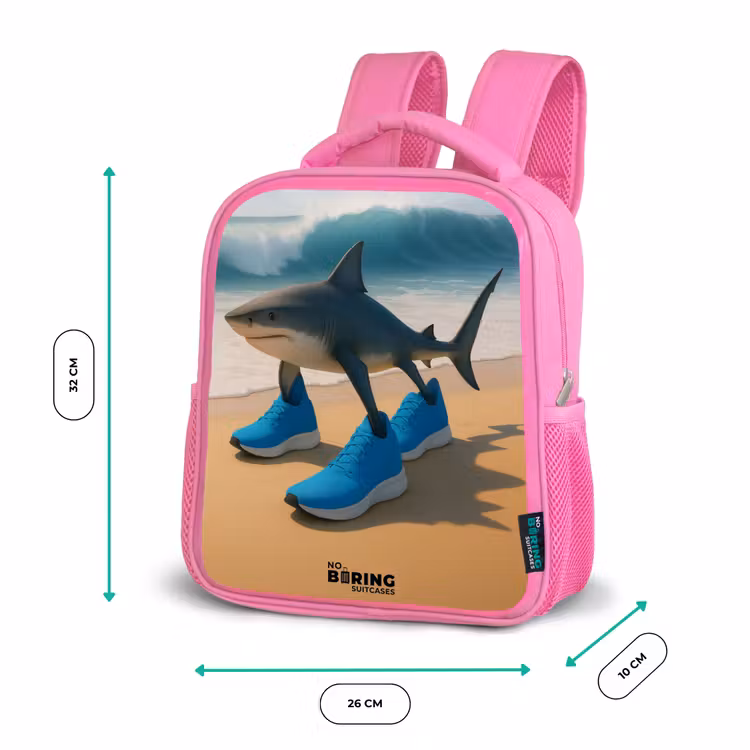 Tralalero tralala Kinderrugzak - Roze middel -productfoto_formaten