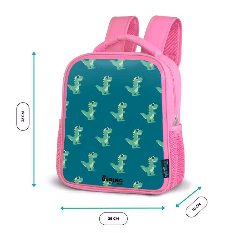 Tyranosaurus specs Kinderrugzak - Roze middel -productfoto_formaten