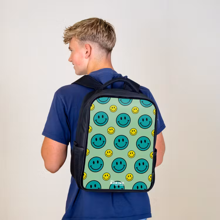 All smiles groen Rugzak - Zwart middel -sfeer8