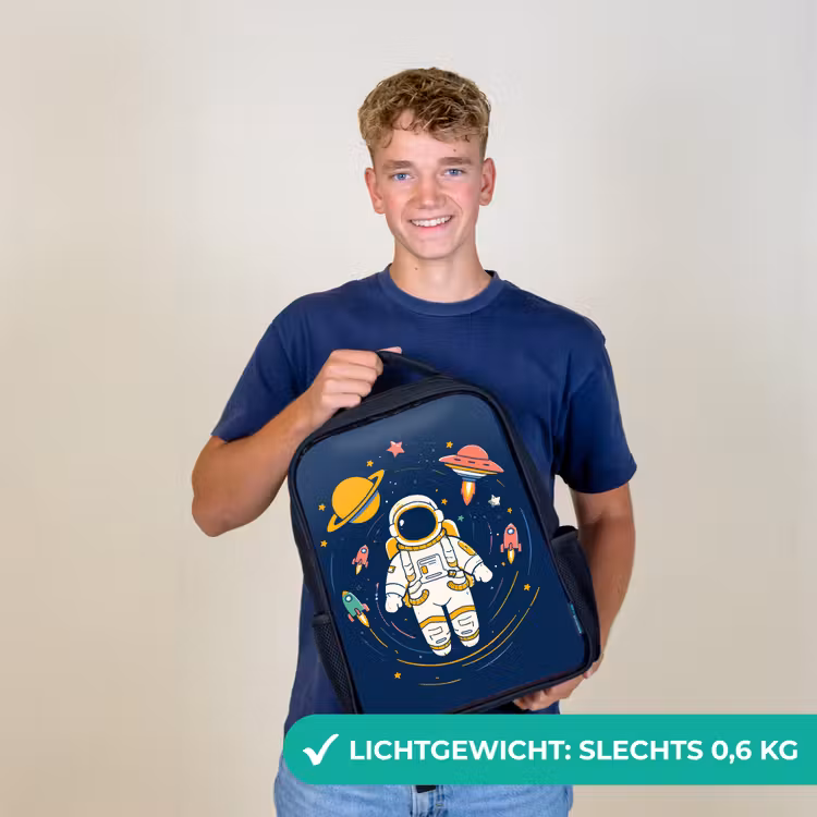Astronaut - Planeten - Raket Rugzak - Zwart middel -sfeer7_NL