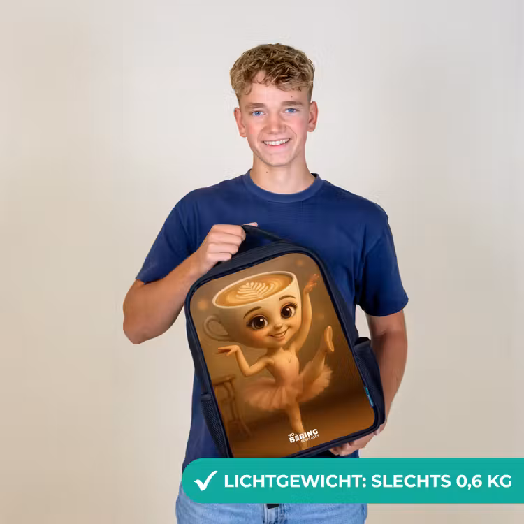 Ballerina Cappuccina Rugzak - Zwart middel -sfeer7_NL