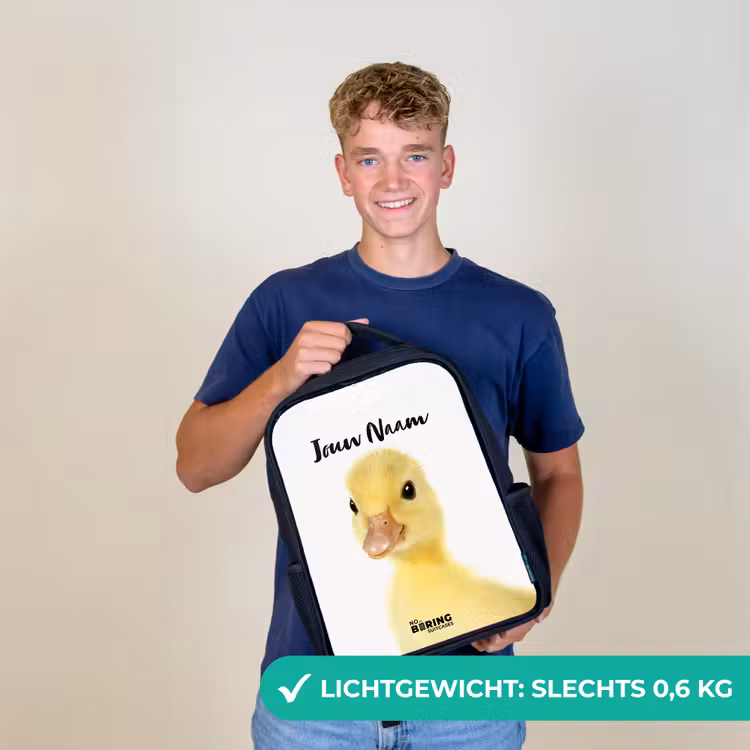 Barry de Badeend Rugzak - Zwart middel -sfeer7_NL