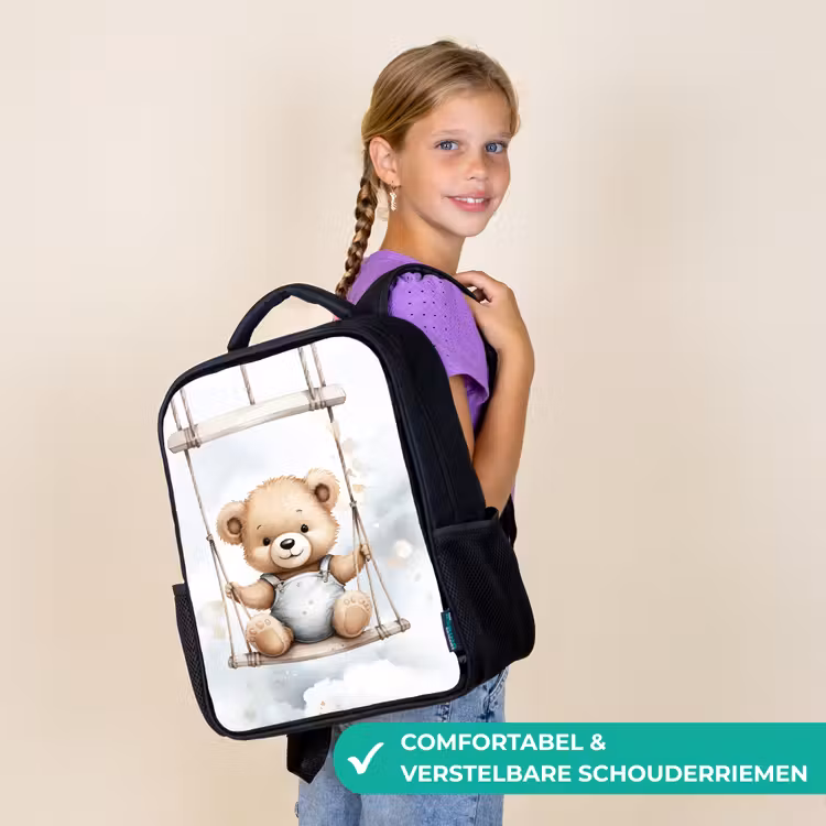 Beer - Baby - Dier - Kinderen Rugzak - Zwart middel -sfeer6_NL