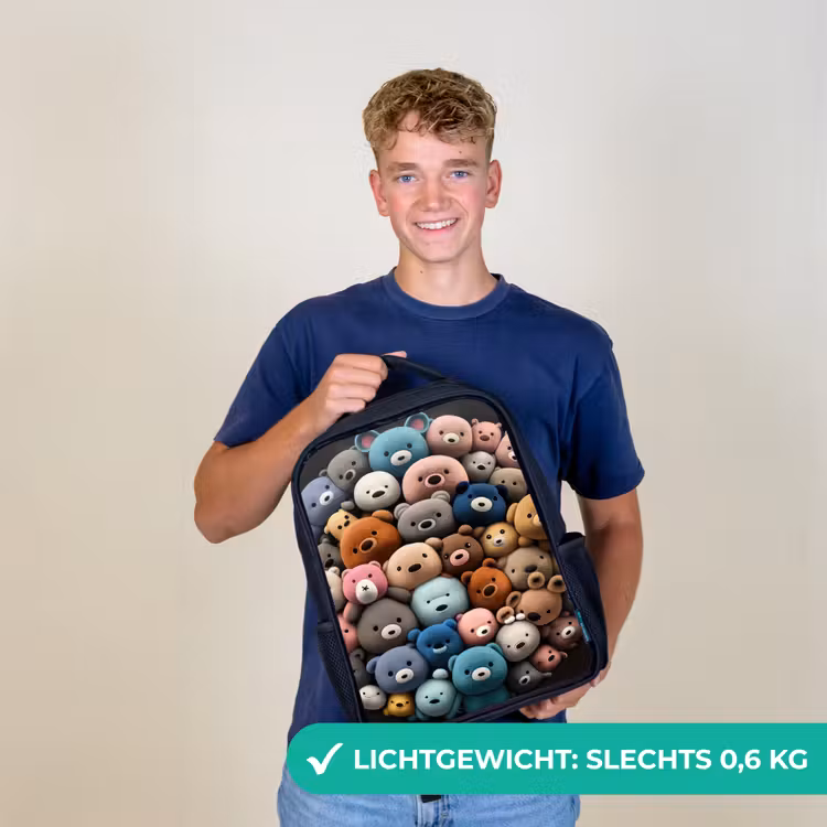Berenfeestje Rugzak - Zwart middel -sfeer7_NL