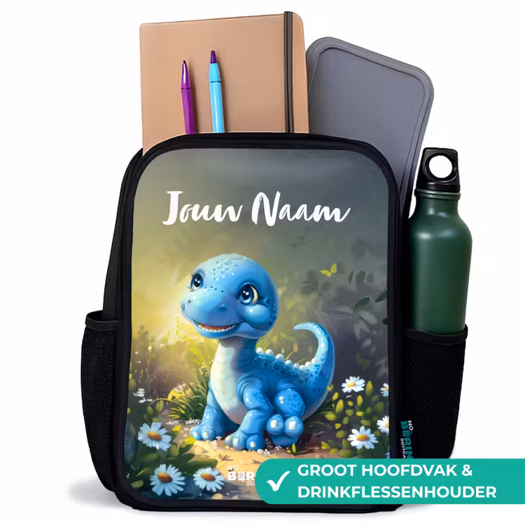 Branco Brontosaurus Rugzak - Zwart middel -inhoud_NL