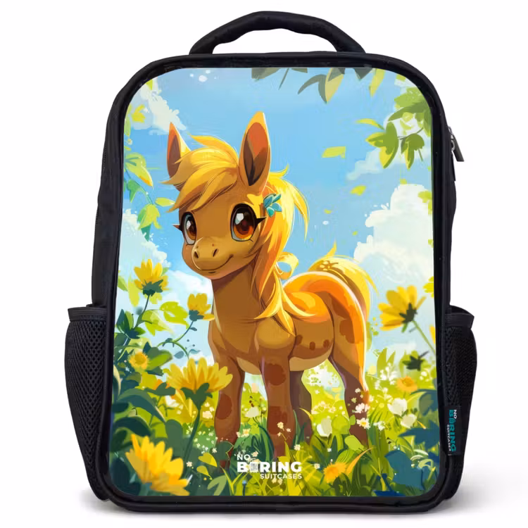 Sunny pony Rugzak - Zwart middel -3d