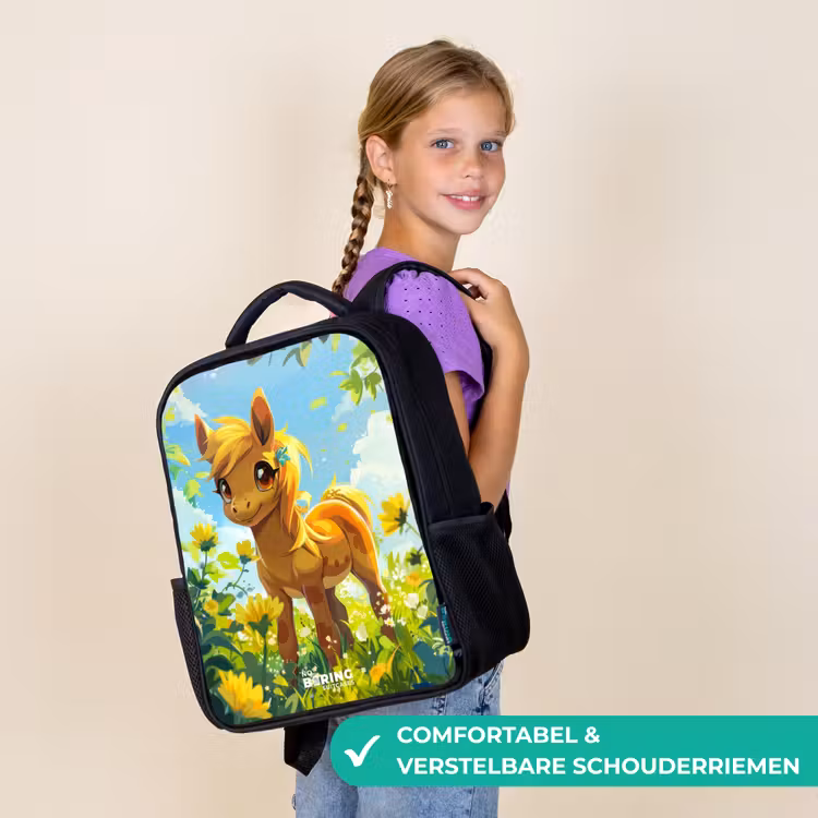Sunny pony Rugzak - Zwart middel -sfeer6_NL