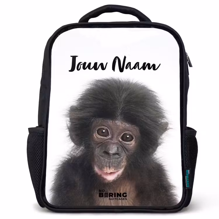 Charlie Chimp Rugzak - Zwart middel -3d