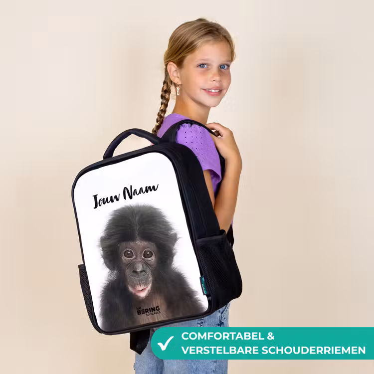 Charlie Chimp Rugzak - Zwart middel -sfeer6_NL