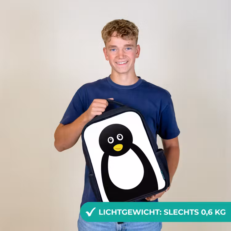 Dierenportret - Pinguïn - kinderen Rugzak - Zwart middel -sfeer7_NL