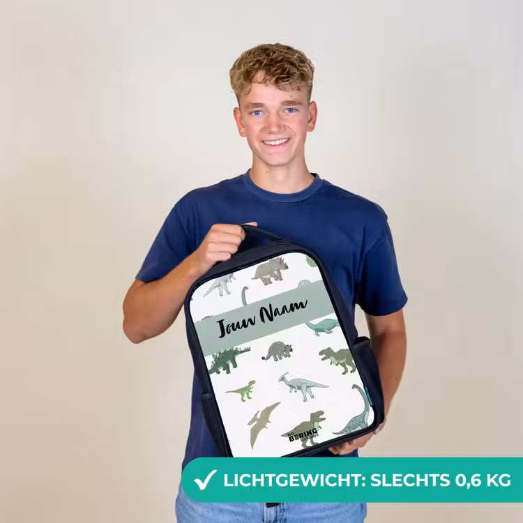 Dino Dynastie Rugzak - Zwart middel -sfeer7_NL