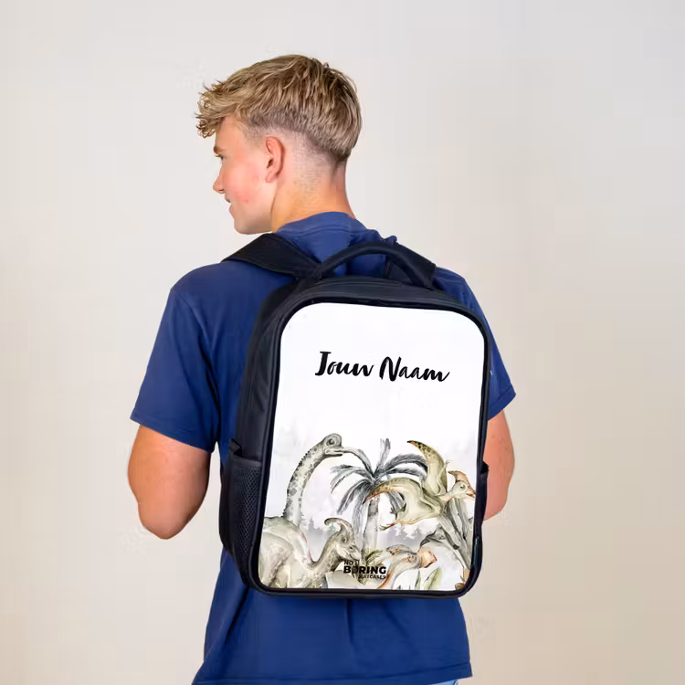 Dino Jungle Rugzak - Zwart middel -sfeer8
