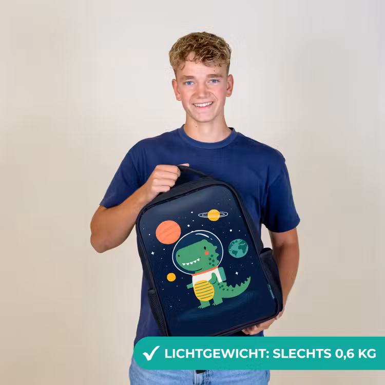 Dino - Ruimtepak - Planeten Rugzak - Zwart middel -sfeer7_NL