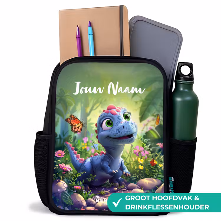 Donny Dino Rugzak - Zwart middel -inhoud_NL