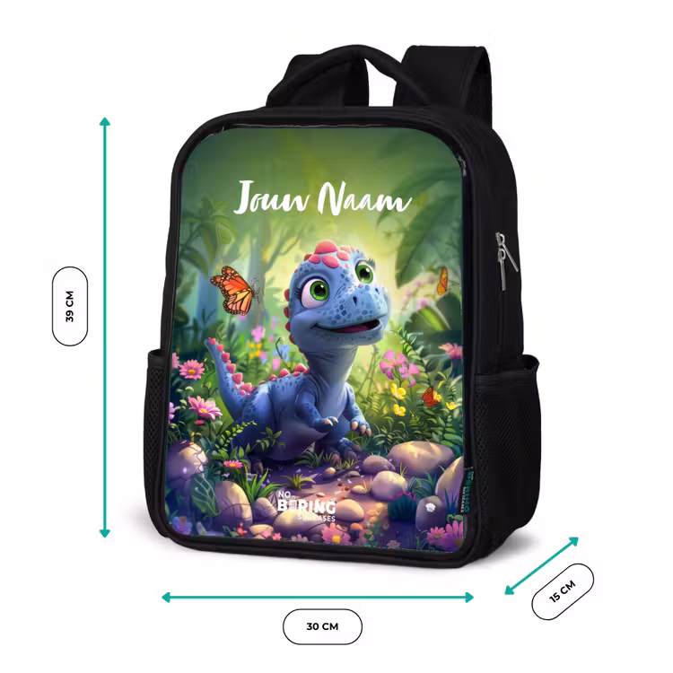 Donny Dino Rugzak - Zwart middel -productfoto_formaten
