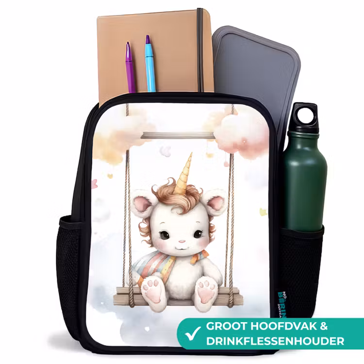Eenhoorn - Dier - Kinderen - Unicorn Rugzak - Zwart middel -inhoud_NL