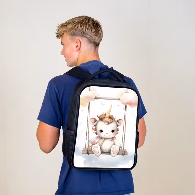 Eenhoorn - Dier - Kinderen - Unicorn Rugzak - Zwart middel -sfeer8