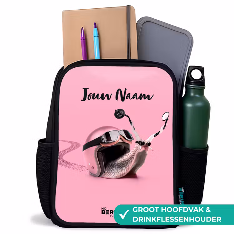 Escar-Go - Roze Rugzak - Zwart middel -inhoud_NL
