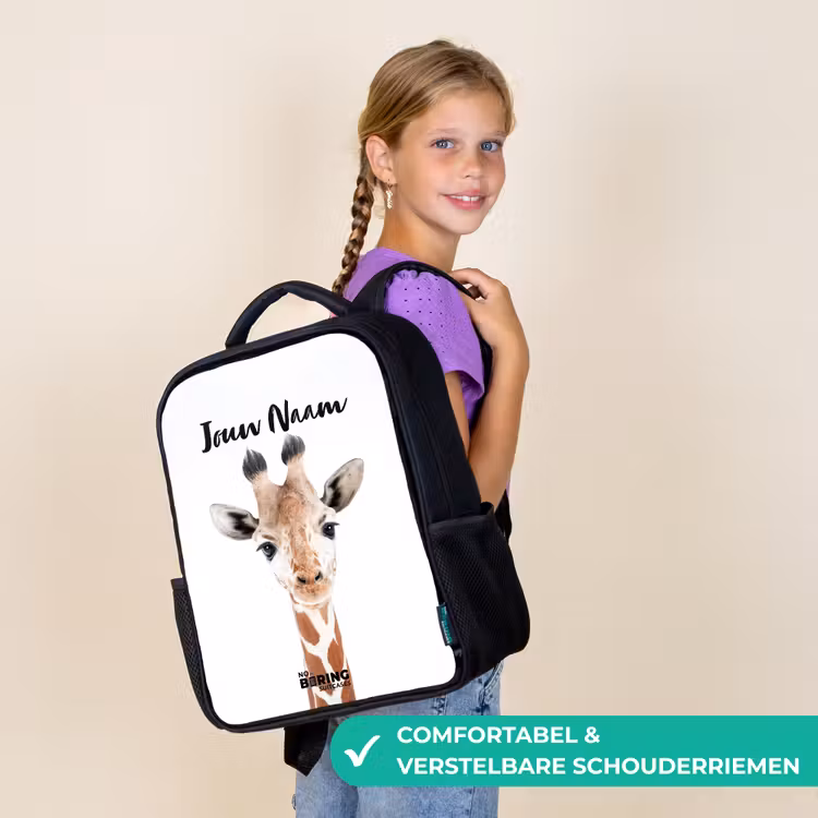 Gerrie Giraffe Rugzak - Zwart middel -sfeer6_NL
