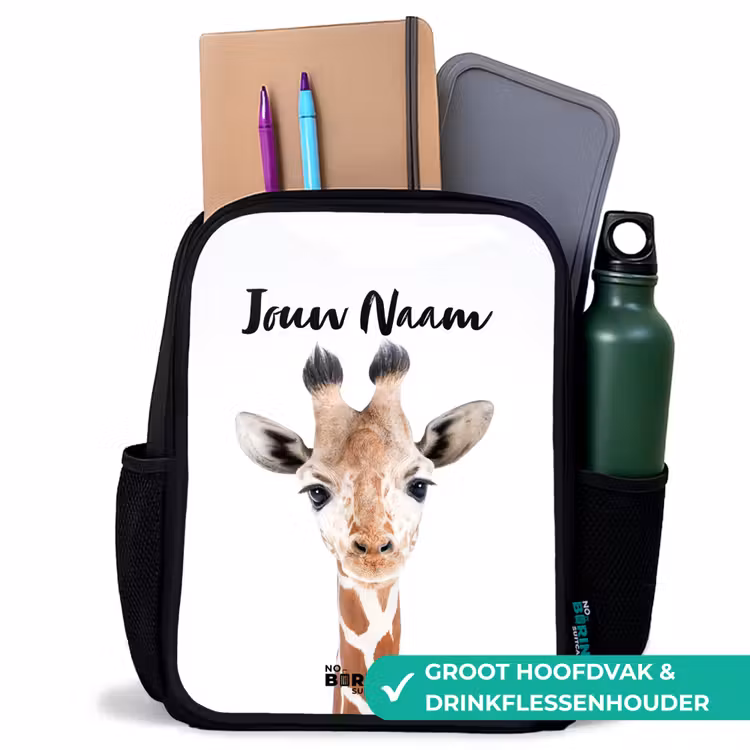 Gerrie Giraffe Rugzak - Zwart middel -inhoud_NL