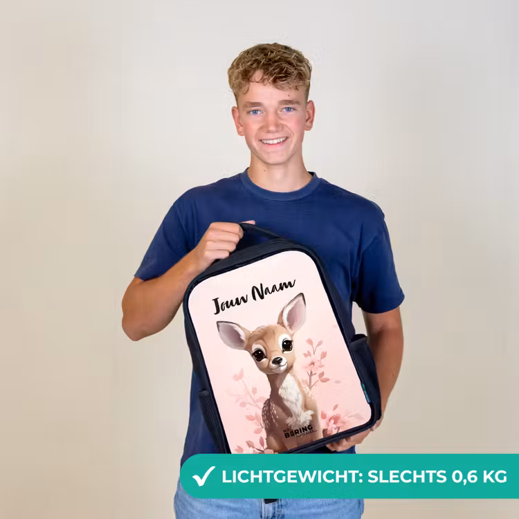 Hedwig hertje Rugzak - Zwart middel -sfeer7_NL