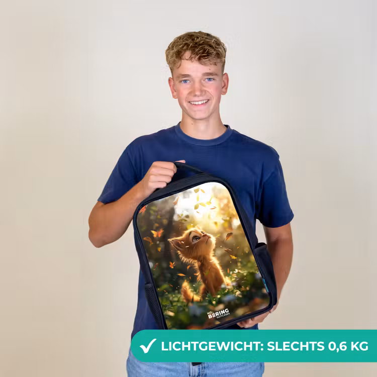 Hendrik herfstkatje Rugzak - Zwart middel -sfeer7_NL