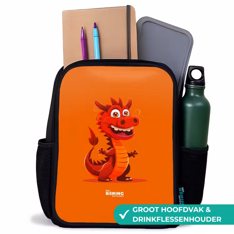 Horacio hotshot Rugzak - Zwart middel -inhoud_NL