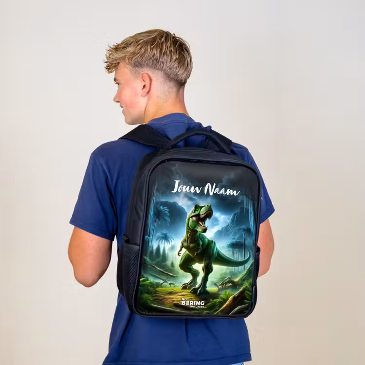 Junglosaurus Rugzak - Zwart middel -sfeer8