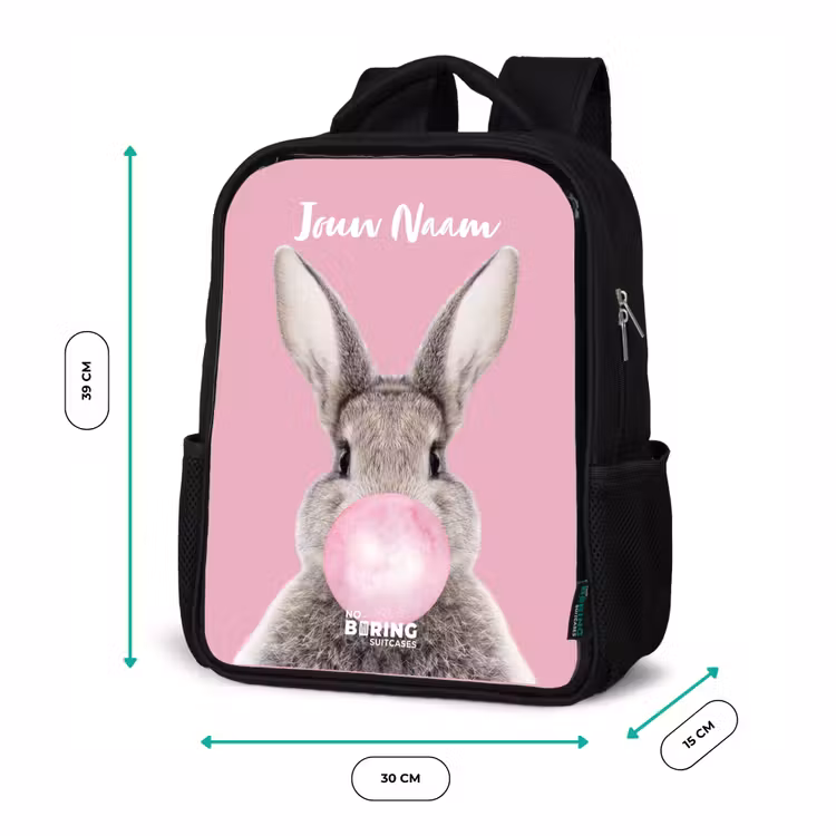 Kauwend knaagje Rugzak - Zwart middel -productfoto_formaten