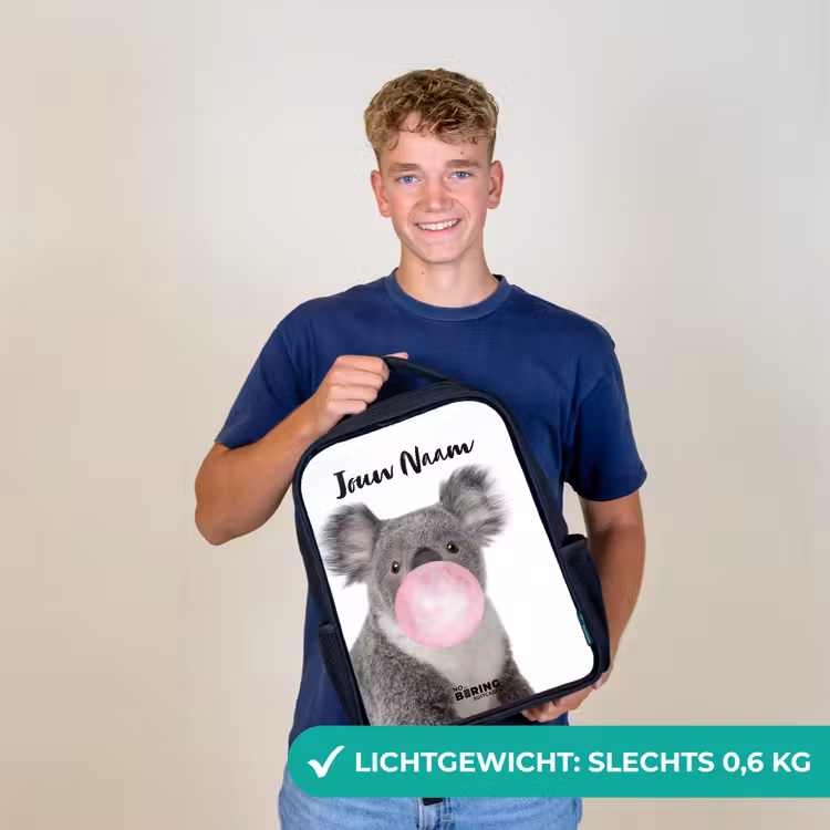 Kauwgom koala Rugzak - Zwart middel -sfeer7_NL