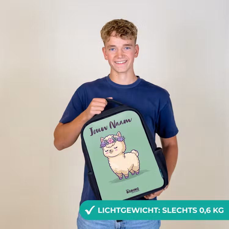 Kawai - Alpaca - Groen Rugzak - Zwart middel -sfeer7_NL