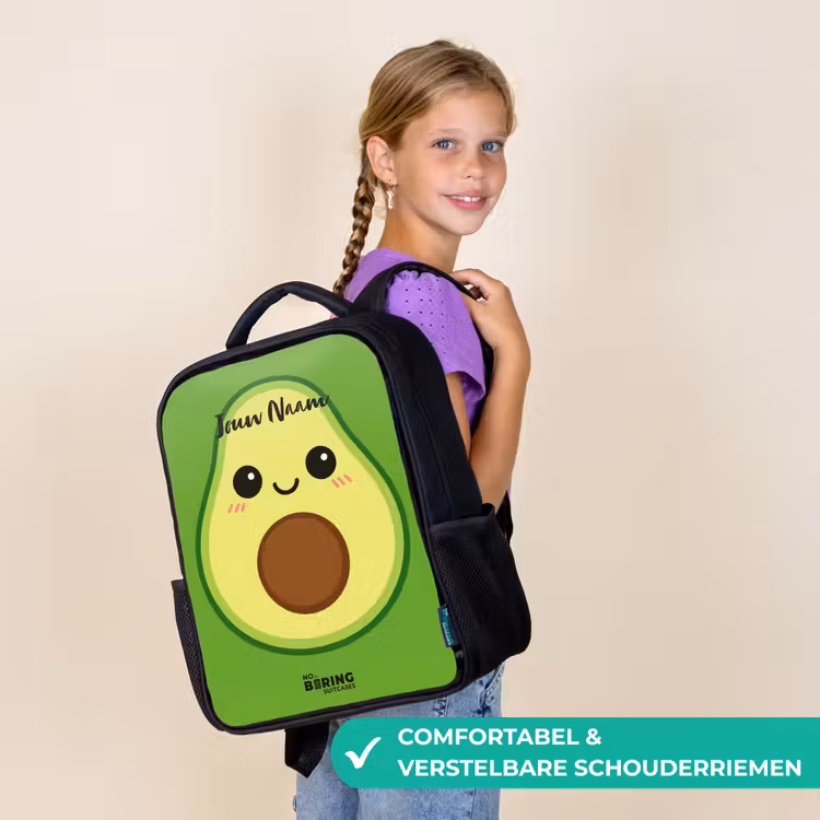 Kawai - Avocado - Groen Rugzak - Zwart middel -sfeer6_NL