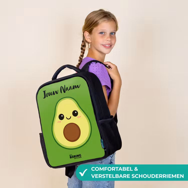 Kawai - Avocado - Groen Rugzak - Zwart middel -sfeer6_NL