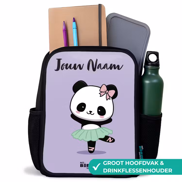 Kawai - Ballet - Panda Rugzak - Zwart middel -inhoud_NL