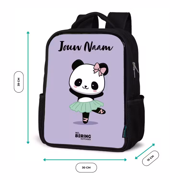 Kawai - Ballet - Panda Rugzak - Zwart middel -productfoto_formaten