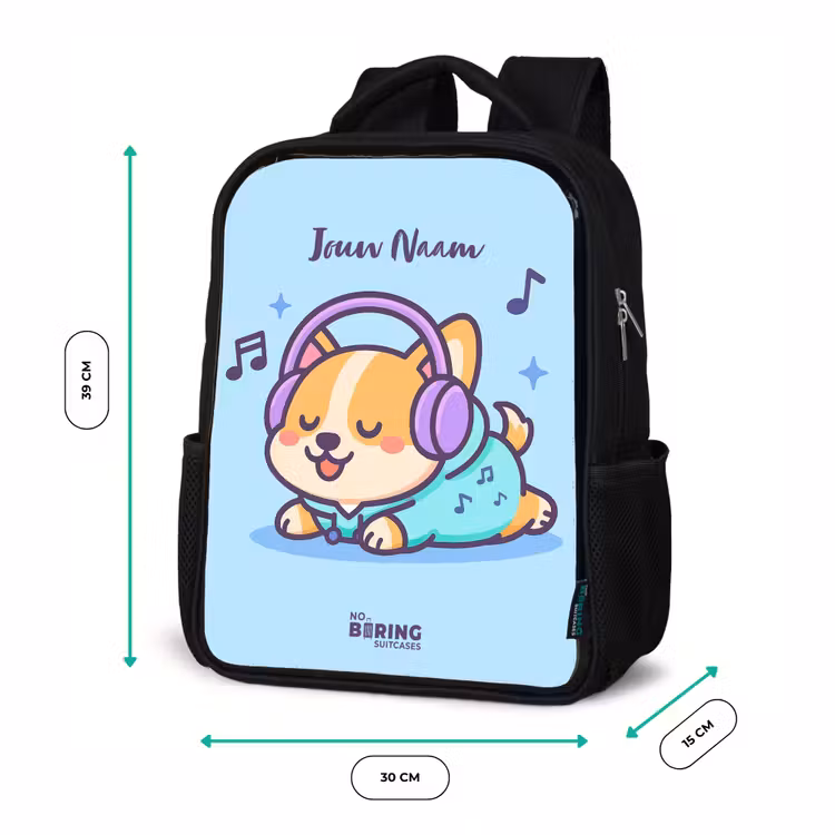 Kawai - Hond - Muziek Rugzak - Zwart middel -productfoto_formaten