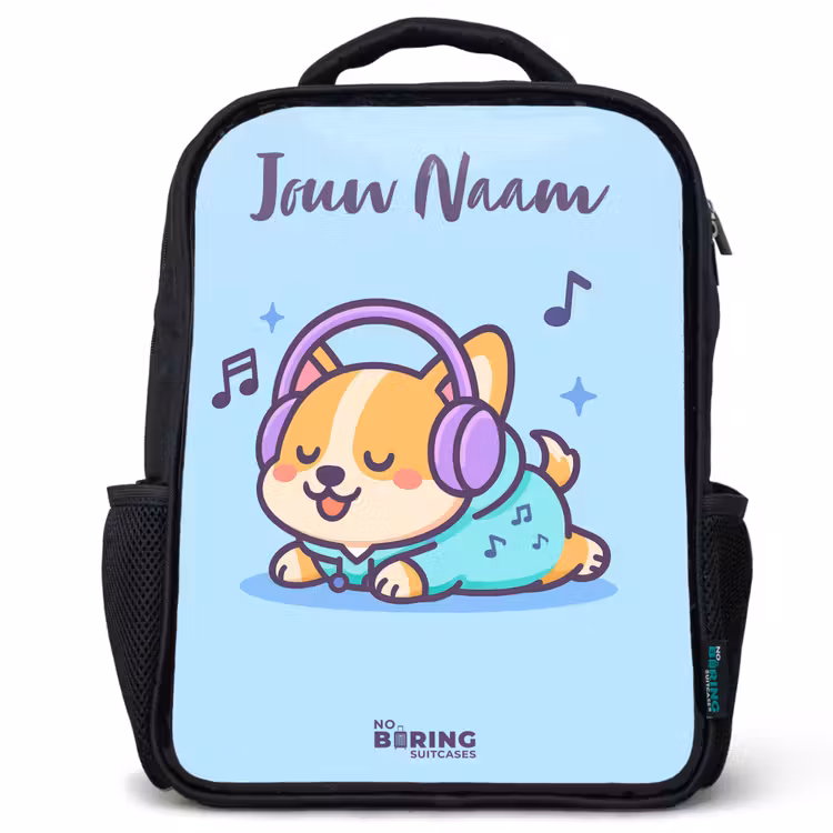 Kawai - Hond - Muziek Rugzak - Zwart middel -3d