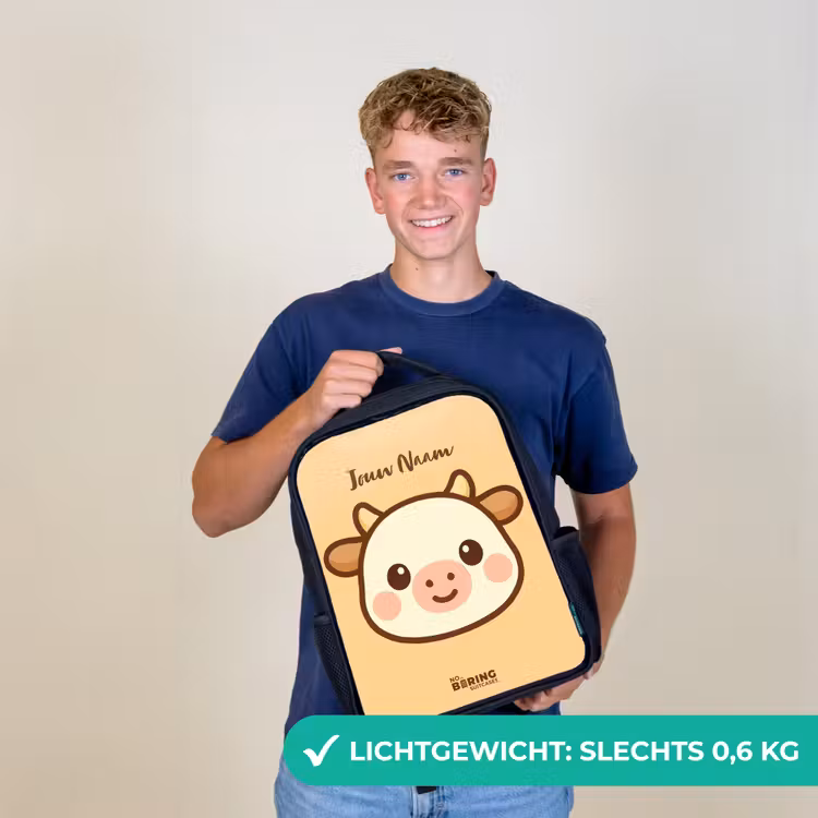Kawai - Koe - Bruin Rugzak - Zwart middel -sfeer7_NL