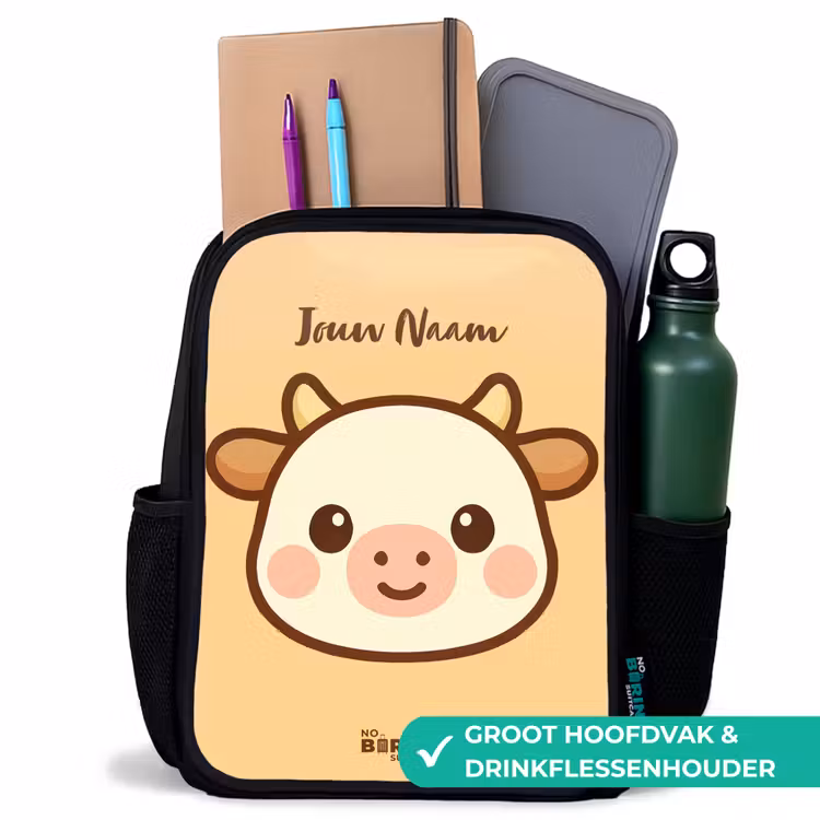 Kawai - Koe - Bruin Rugzak - Zwart middel -inhoud_NL