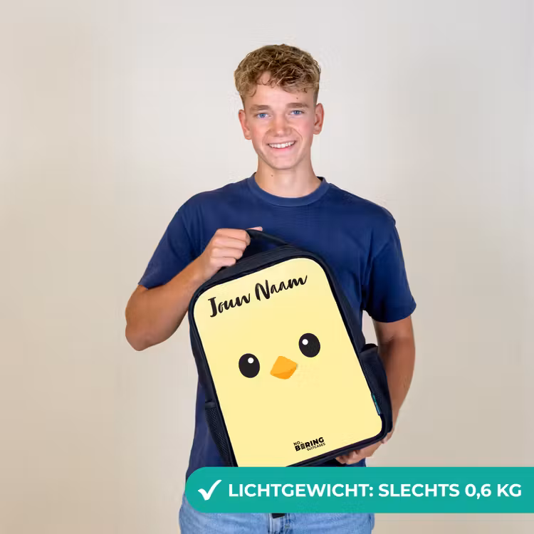 Kawai - Kuiken - Geel Rugzak - Zwart middel -sfeer7_NL