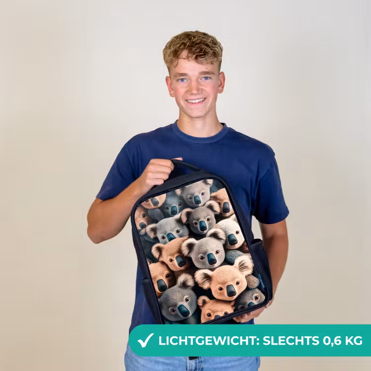 Koala Kapriolen Rugzak - Zwart middel -sfeer7_NL